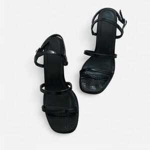 Urban Outfitters Black Strappy Heels